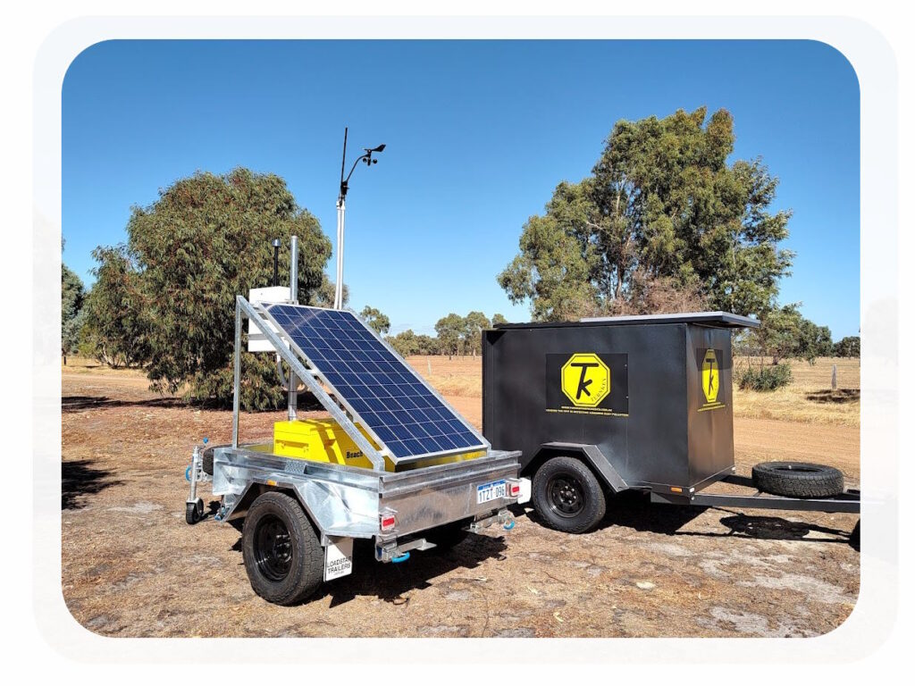 Turnkey Instruments solar supported trailer monitors